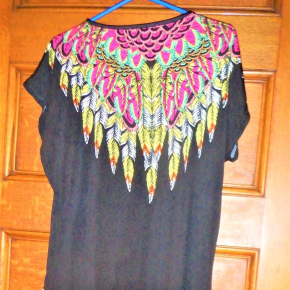 Stunning ~~~ NEELAM ~~~ Beads on Front Feather Design - Picture 4 of 4